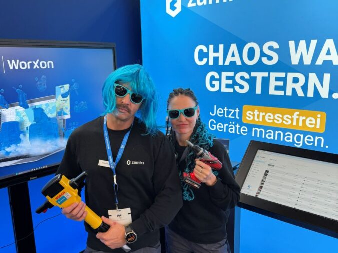 Sales Team in ihrem Element auf der digitalBAU