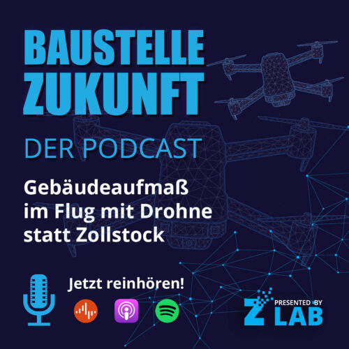 Podcast Folge 2-Titelbild Gebäudeaufmaß im Flug